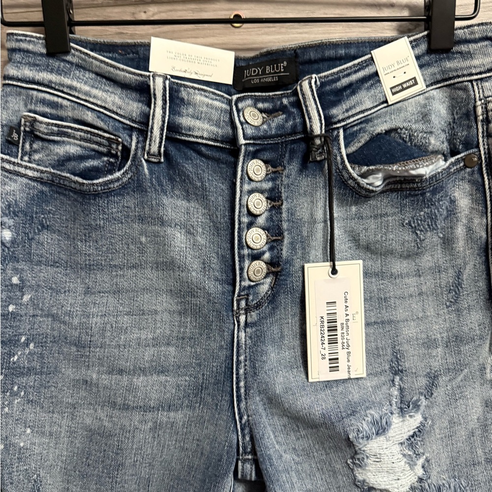 NWT Judy Blue Jeans Cute As A Button - Picture 3 of 8